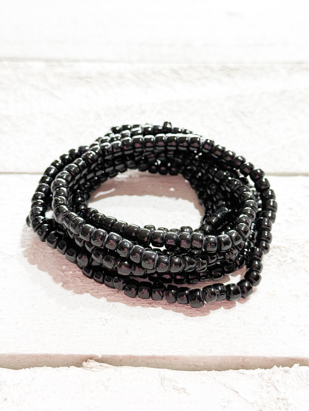 Collar largo negro