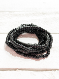 Collar largo negro