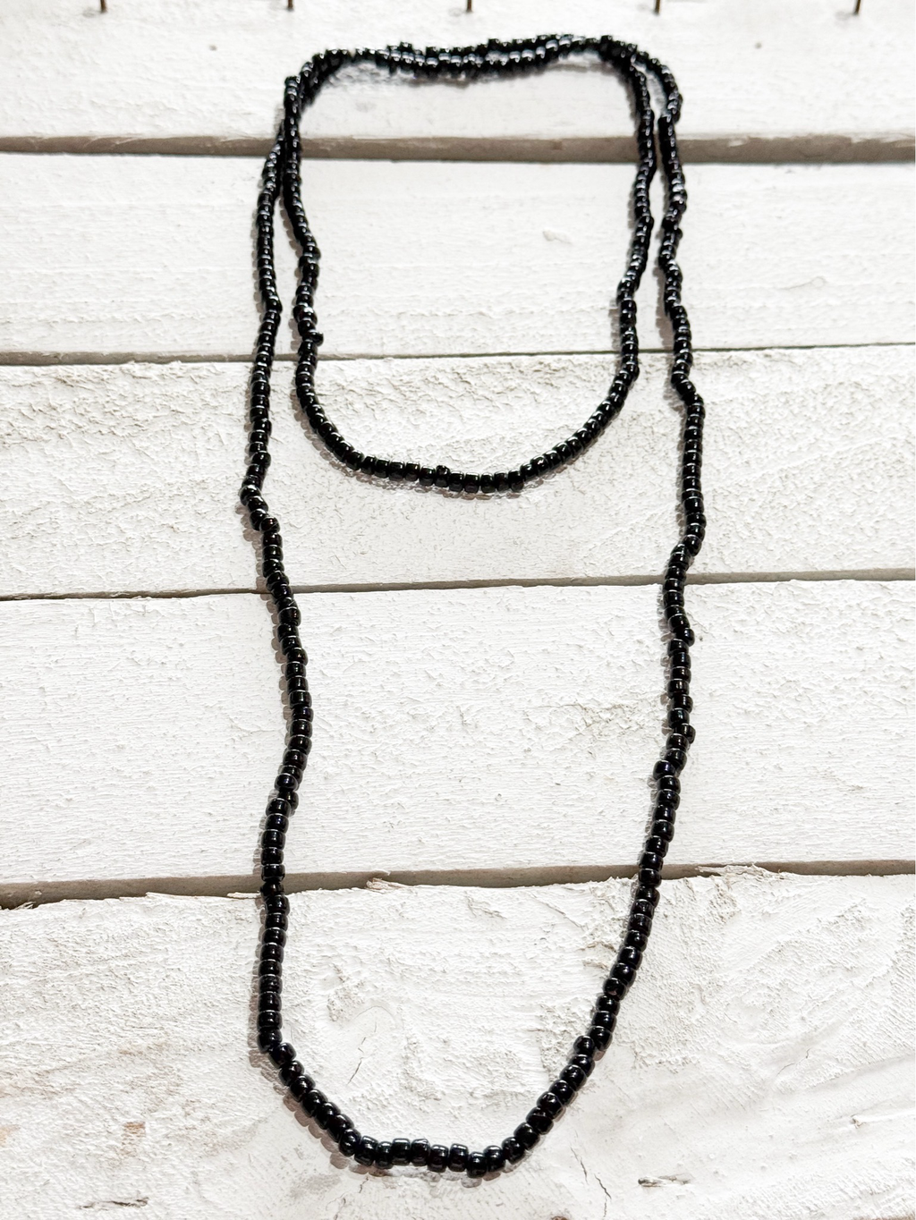 Collar largo negro