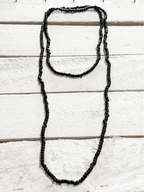 Collar largo negro