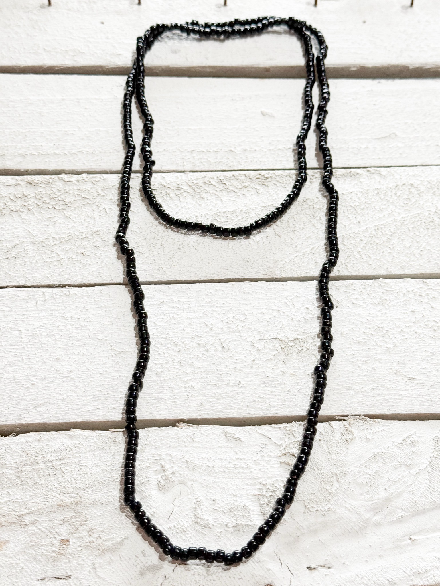 Collar largo negro