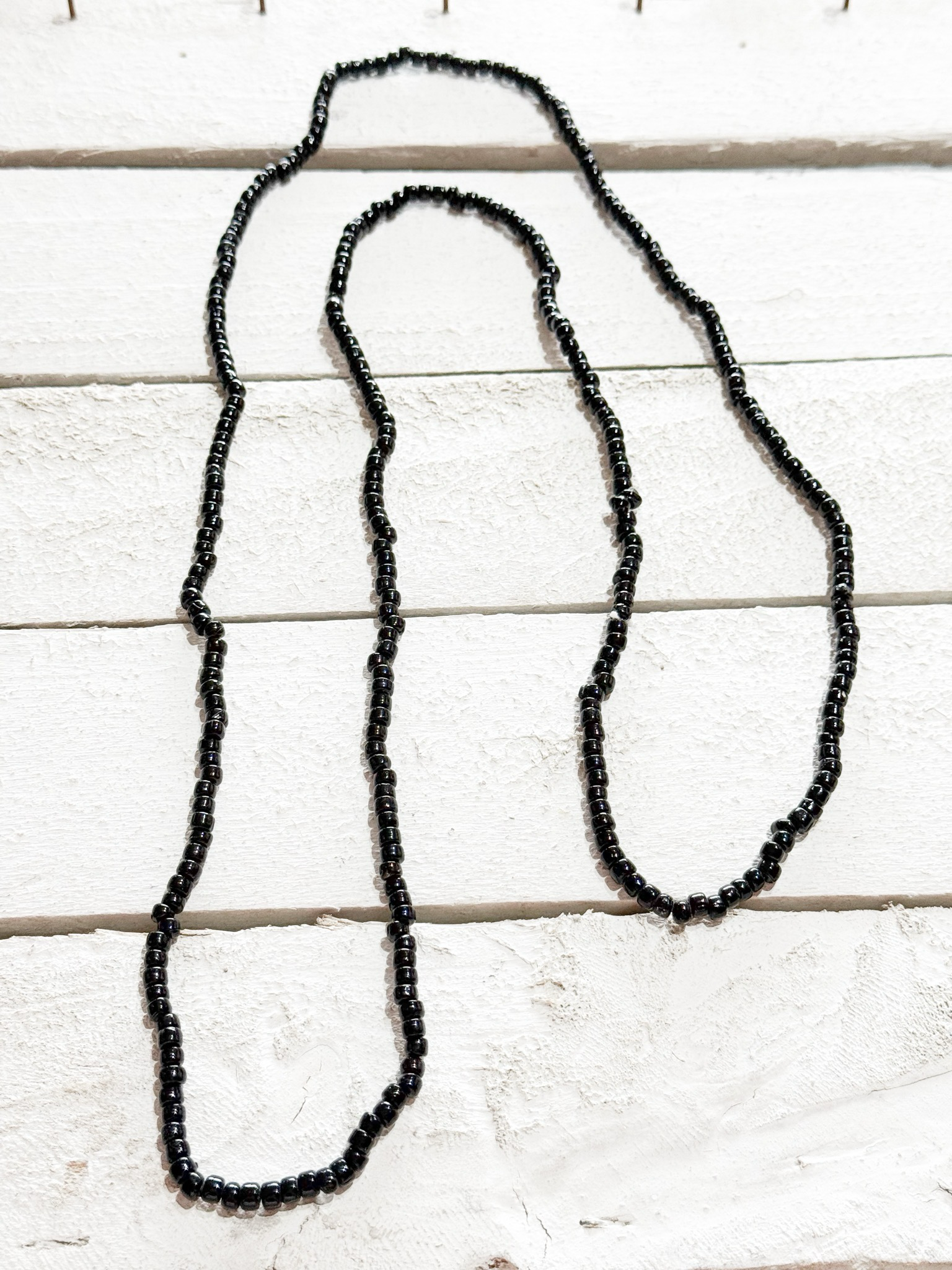Collar largo negro