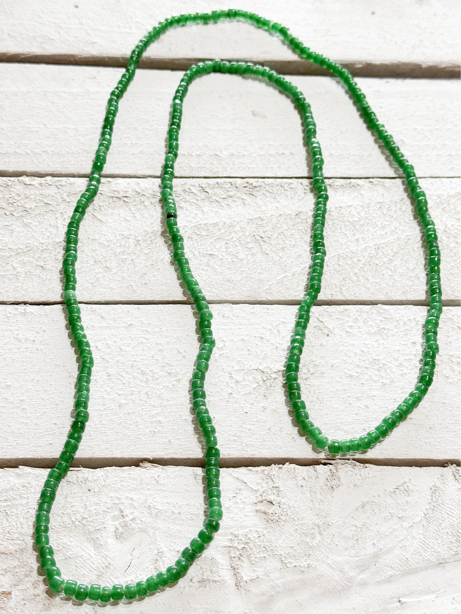 Collar largo verde
