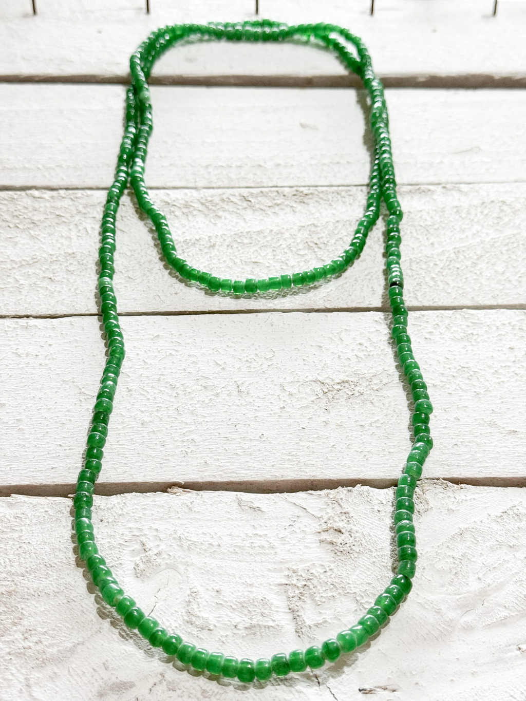Collar largo verde
