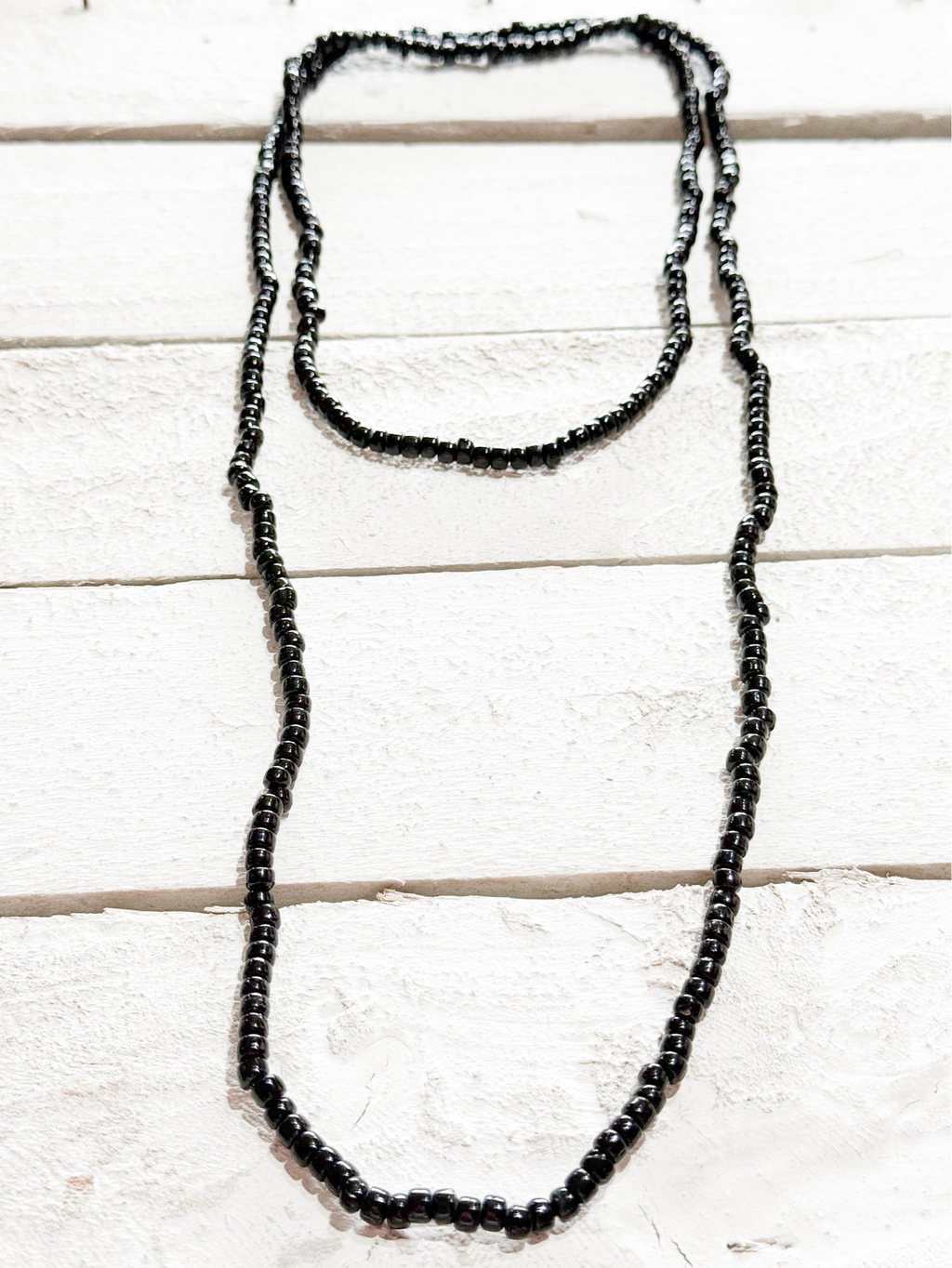 Collar largo negro