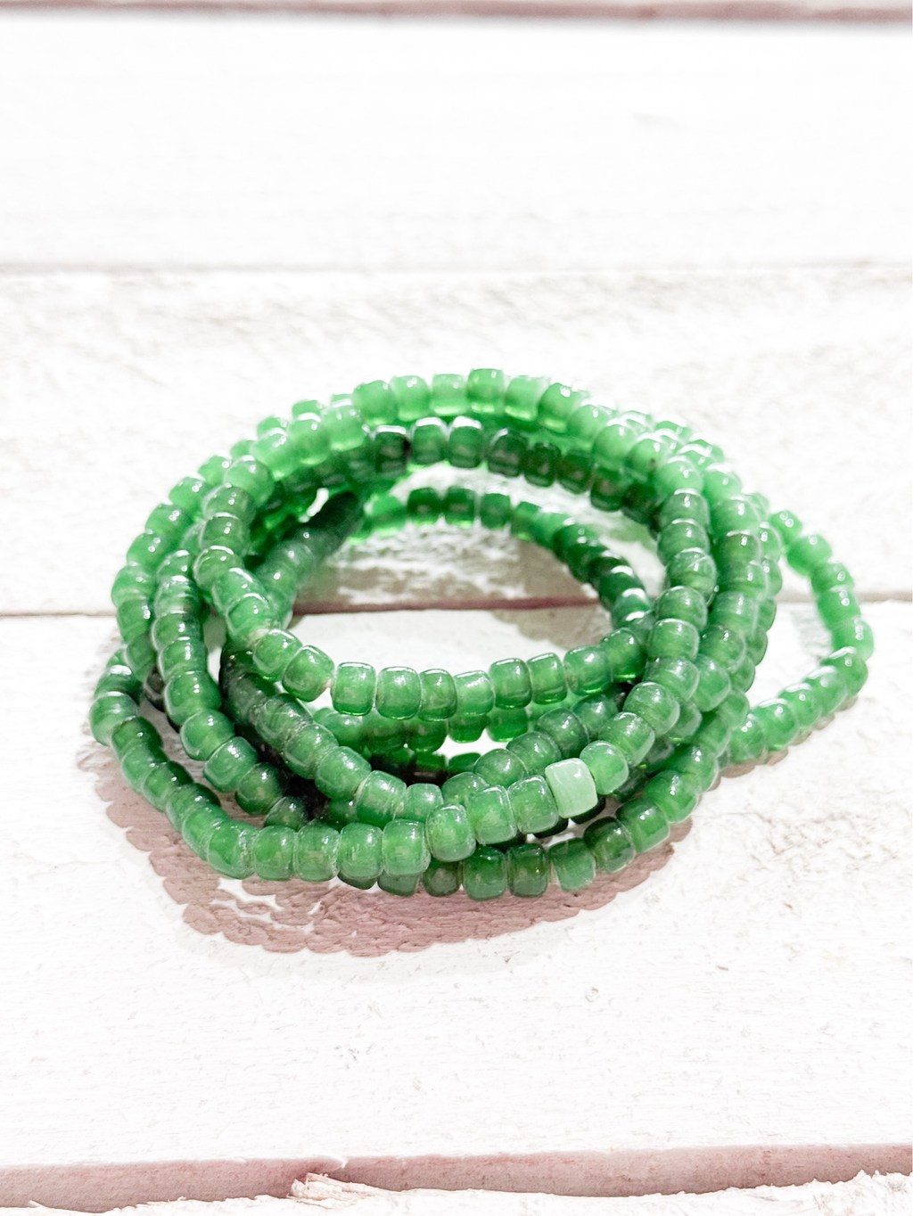 Collar largo verde