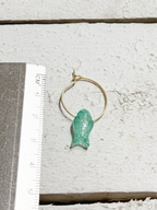 Pendientes aro pez vidrio