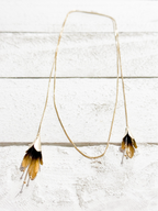 Collar abierto flores