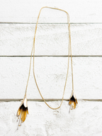 Collar abierto flores