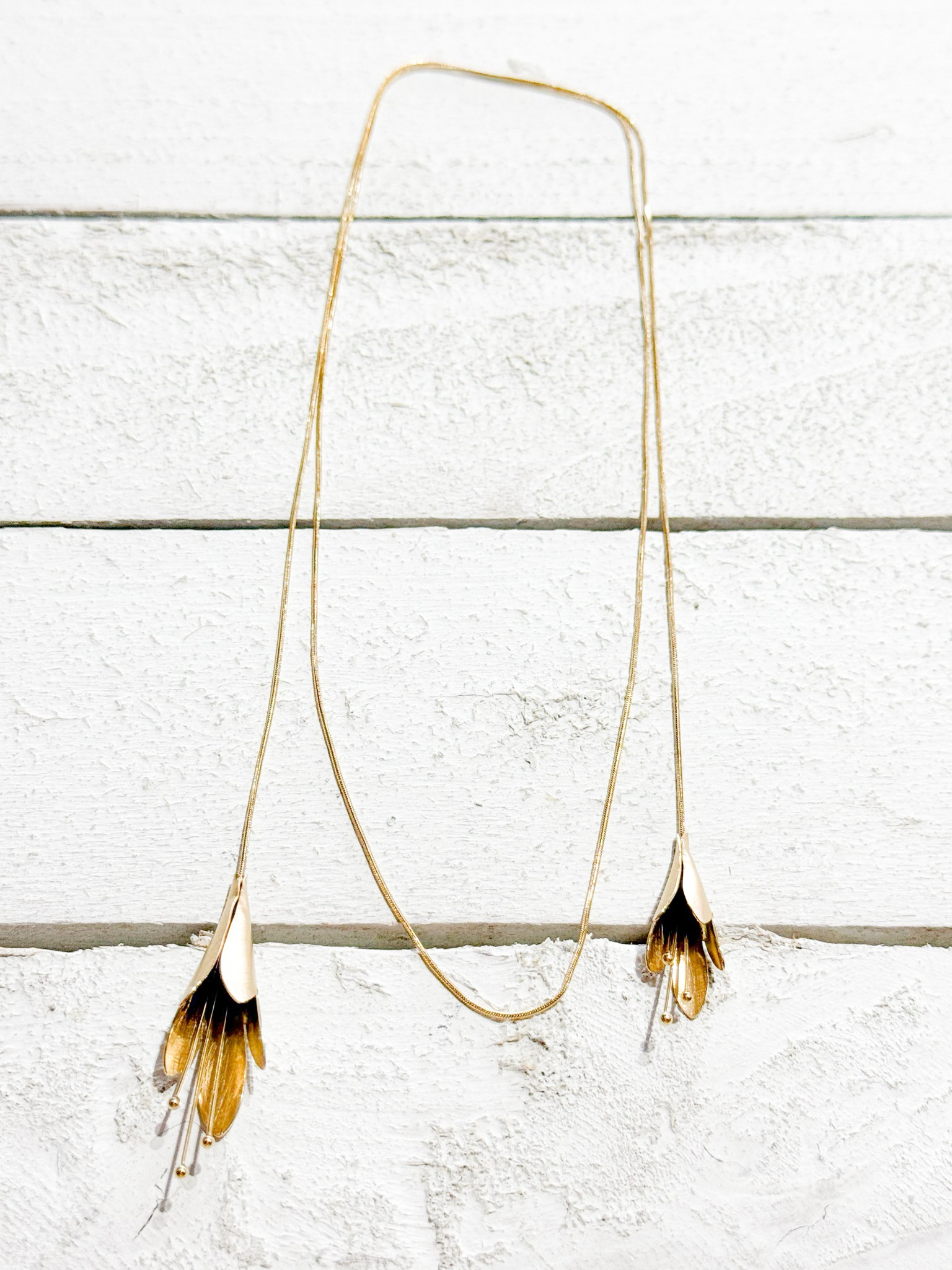 Collar abierto flores