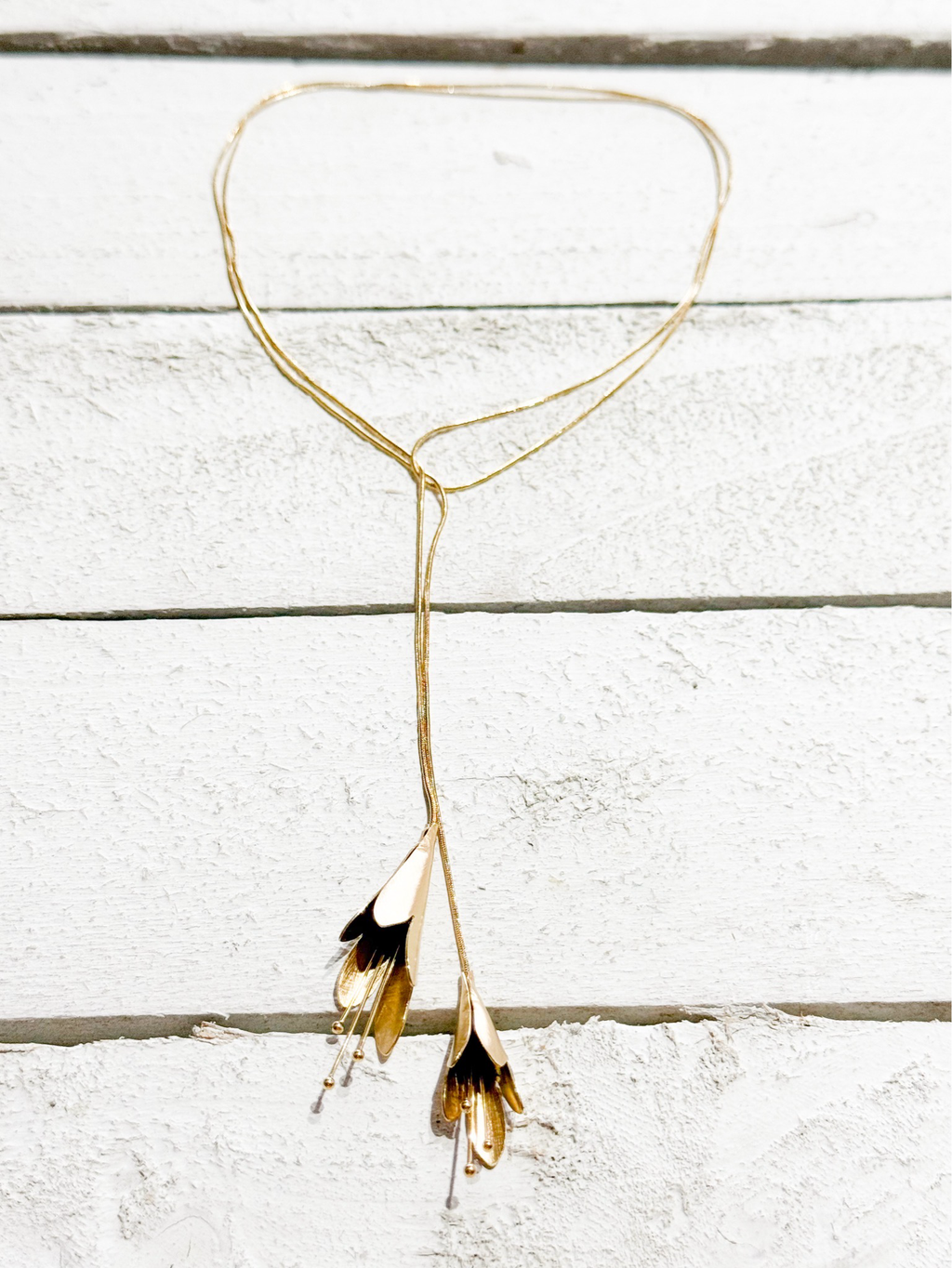 Collar abierto flores