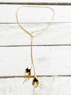 Collar abierto flores