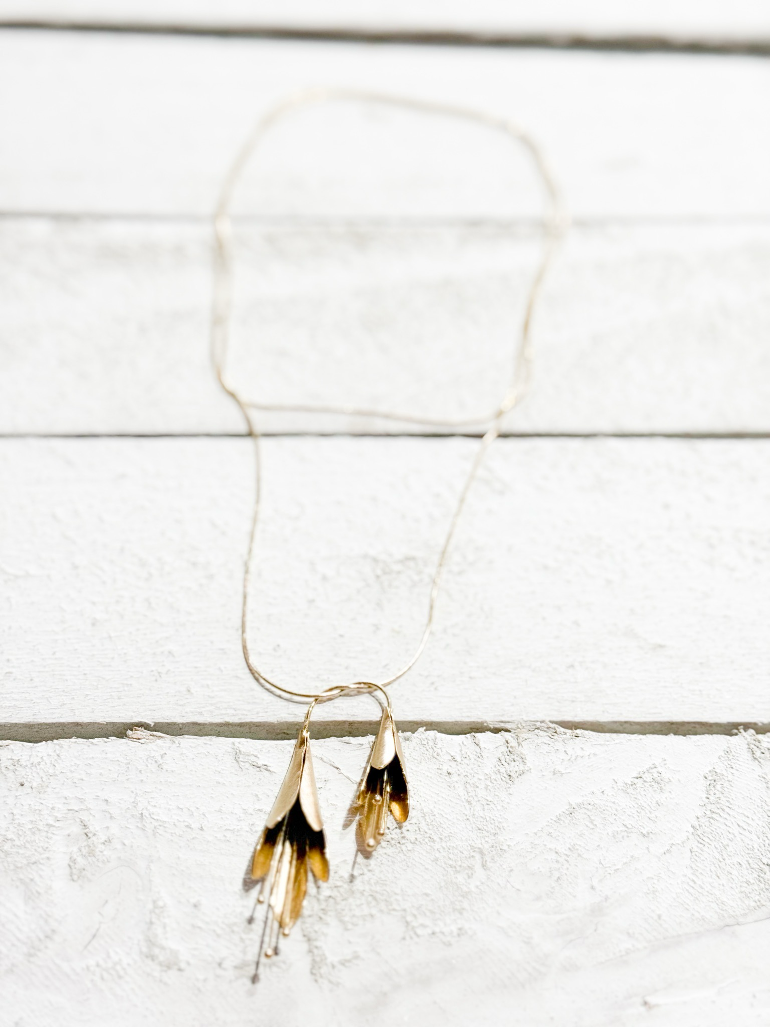 Collar abierto flores