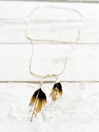 Collar abierto flores