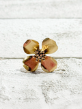 Anillo flor cuatro pétalos