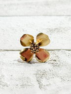 Anillo flor cuatro pétalos