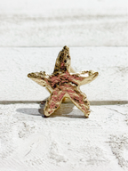Anillo estrella dorada elástico