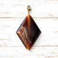 Charm rombo resina XL marrón