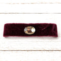 Gargantilla choker terciopelo granate titanic