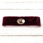 Gargantilla choker terciopelo granate titanic