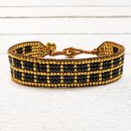 Pulsera egipcia negra y dorada