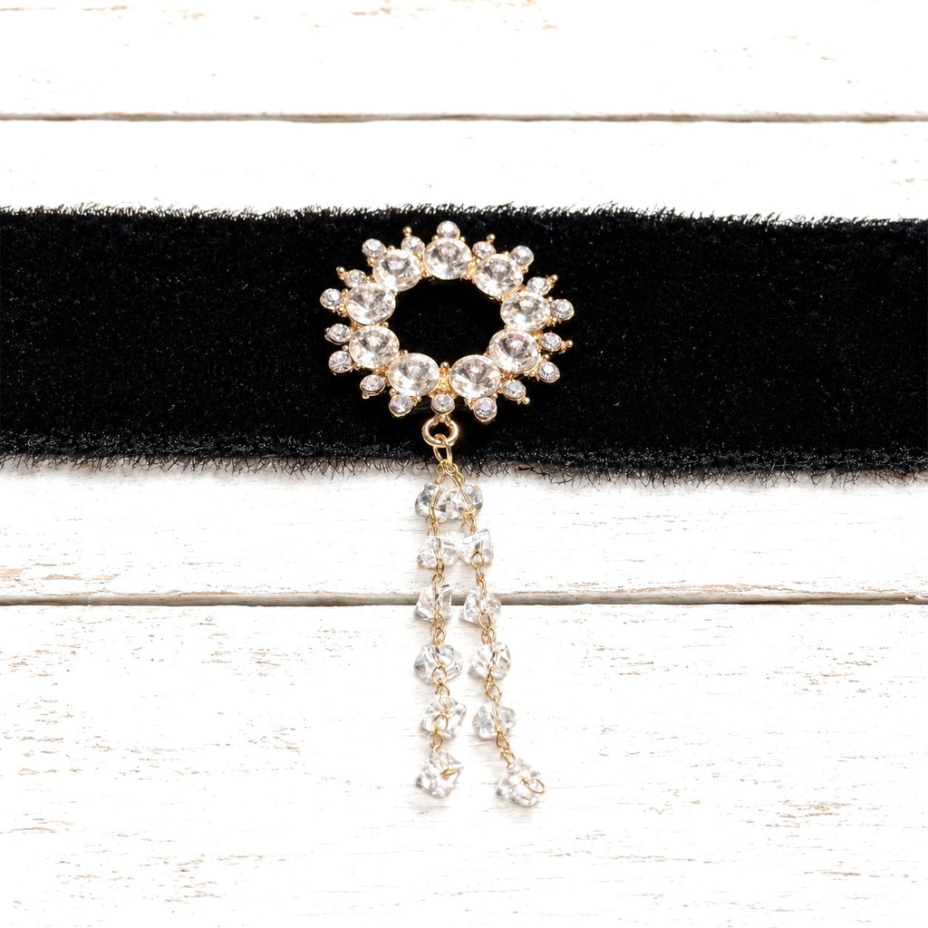 Gargantilla Choker terciopelo vintage negro