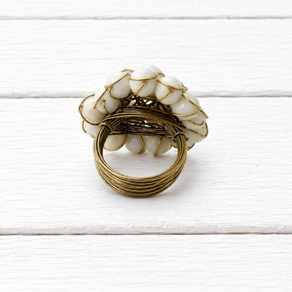 Anillo alambre natural