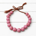 Gargantilla bolas rosa