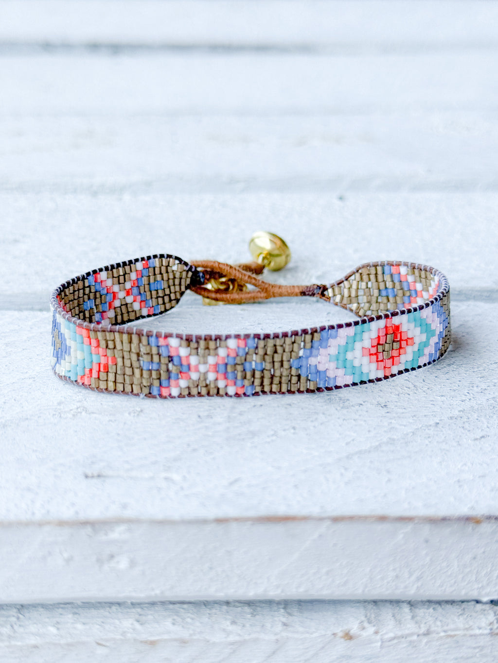 Pulsera rombos miyuki 1cm