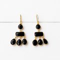 Pendientes gota negros
