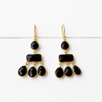 Pendientes gota negros