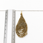 Pendientes cortina gota dorados