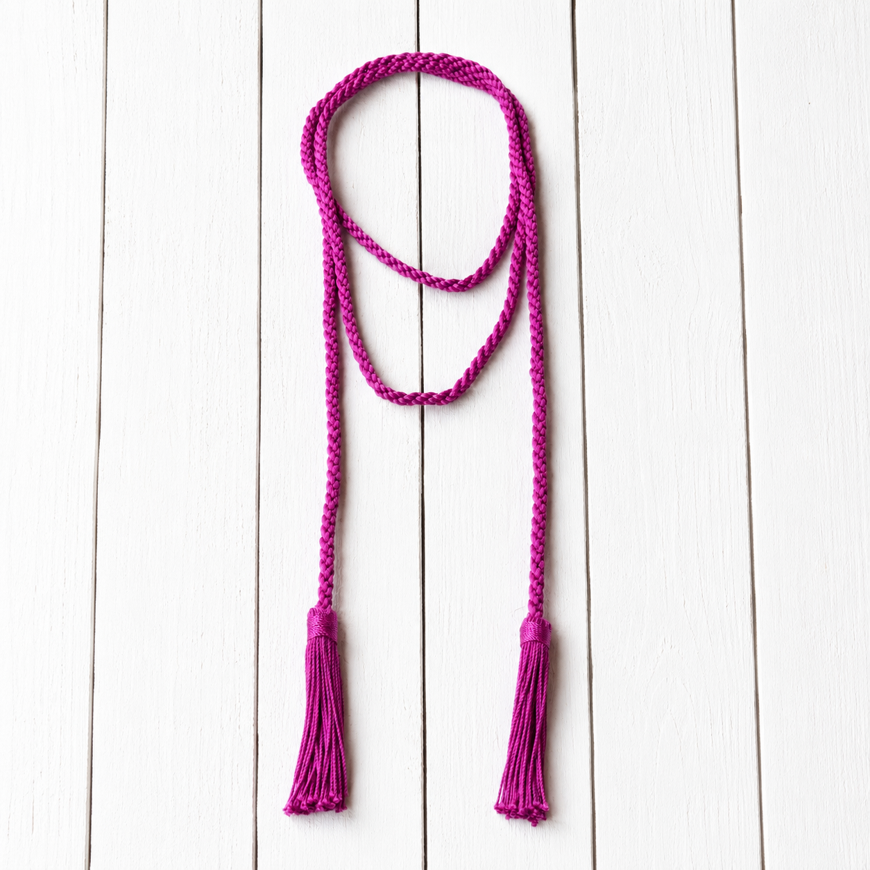 Collar cinturón pompones buganvilla