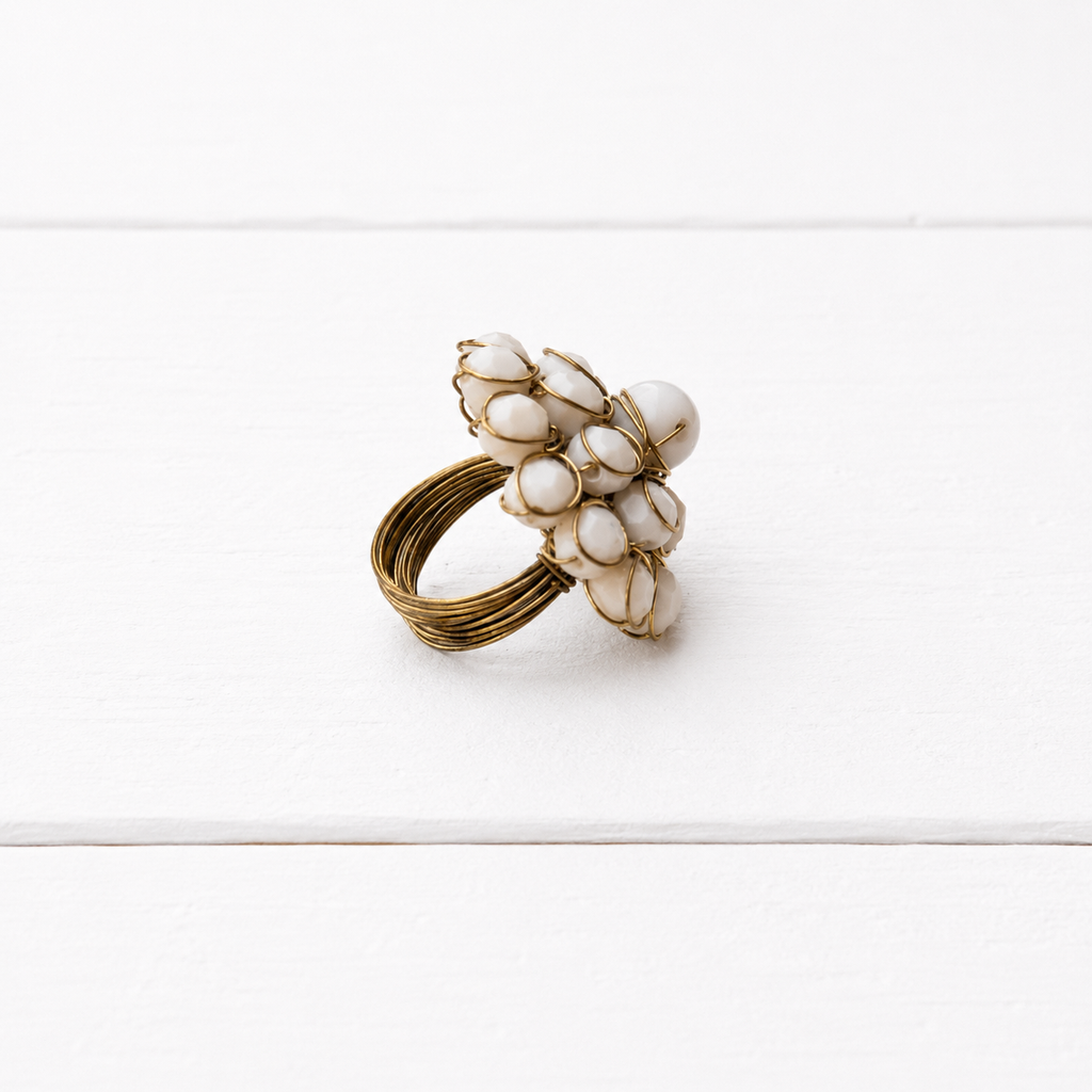 Anillo alambre natural