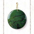 Charm redondo resina XL verde