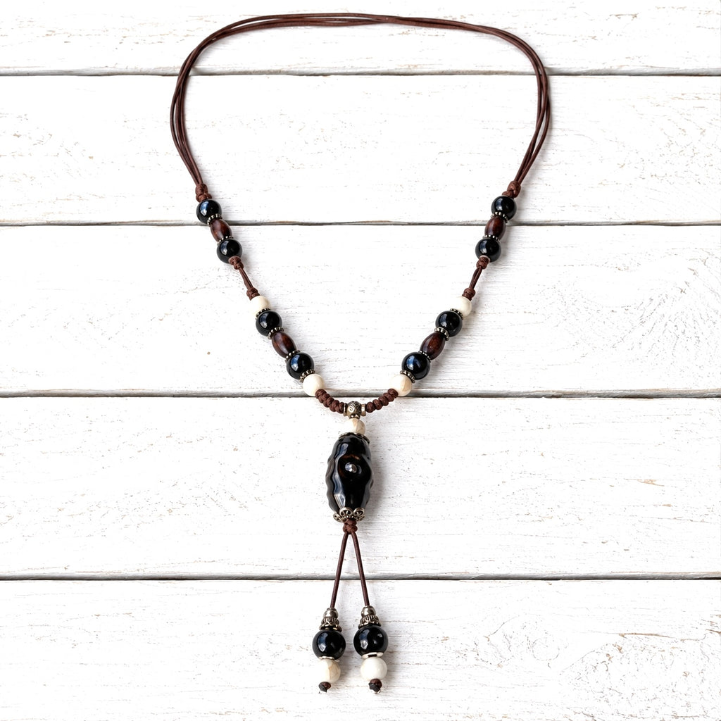Collar cerámica negro