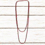 Collar largo terracota contraste dorado