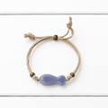 Pulsera cáñamo pez lavanda