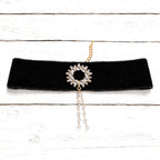 Gargantilla Choker terciopelo vintage negro