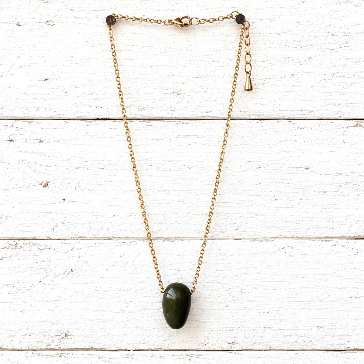 Gargantilla gota verde
