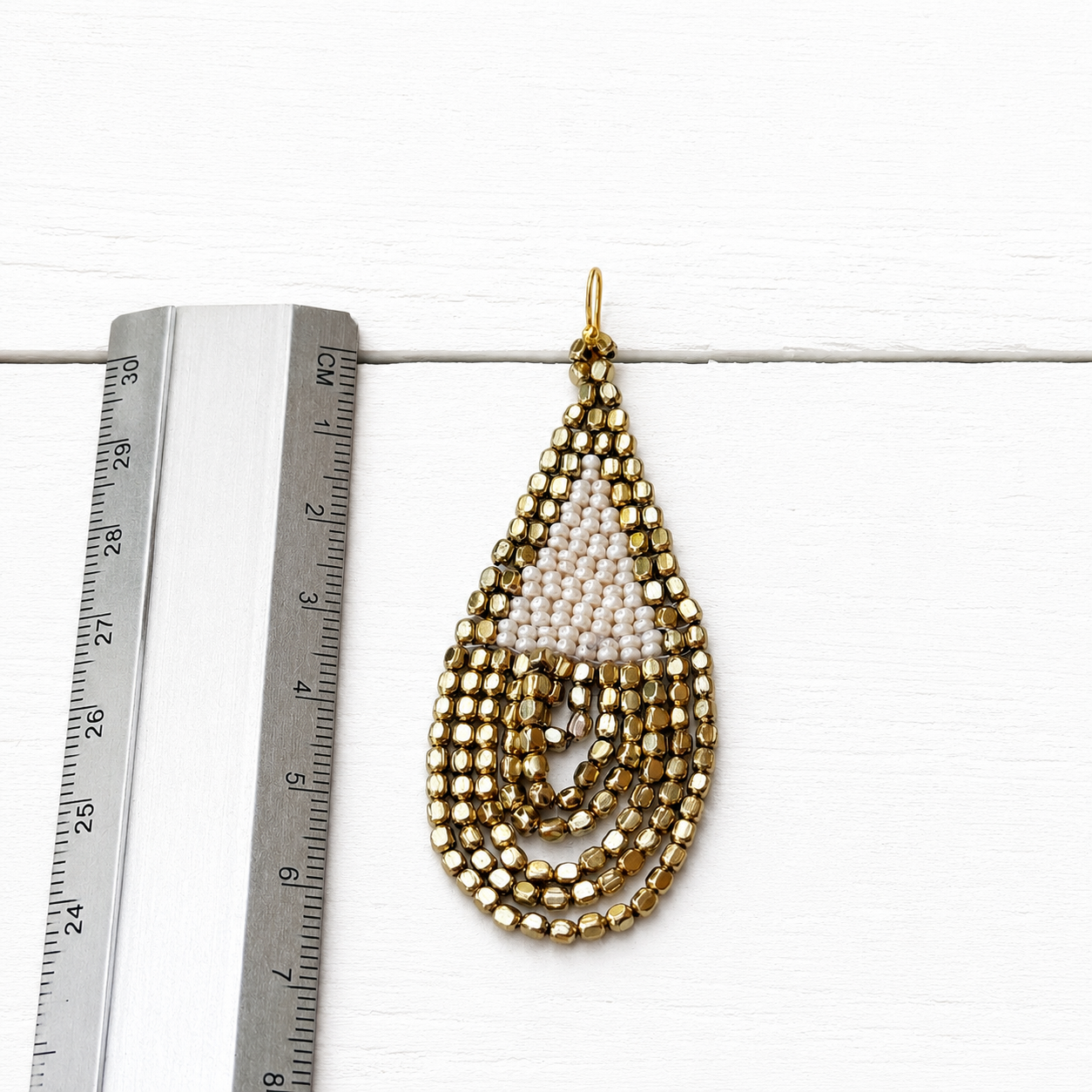 Pendientes cortina gota natural