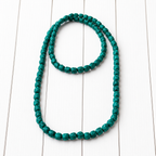 Collar paja verde