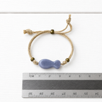 Pulsera cáñamo pez lavanda