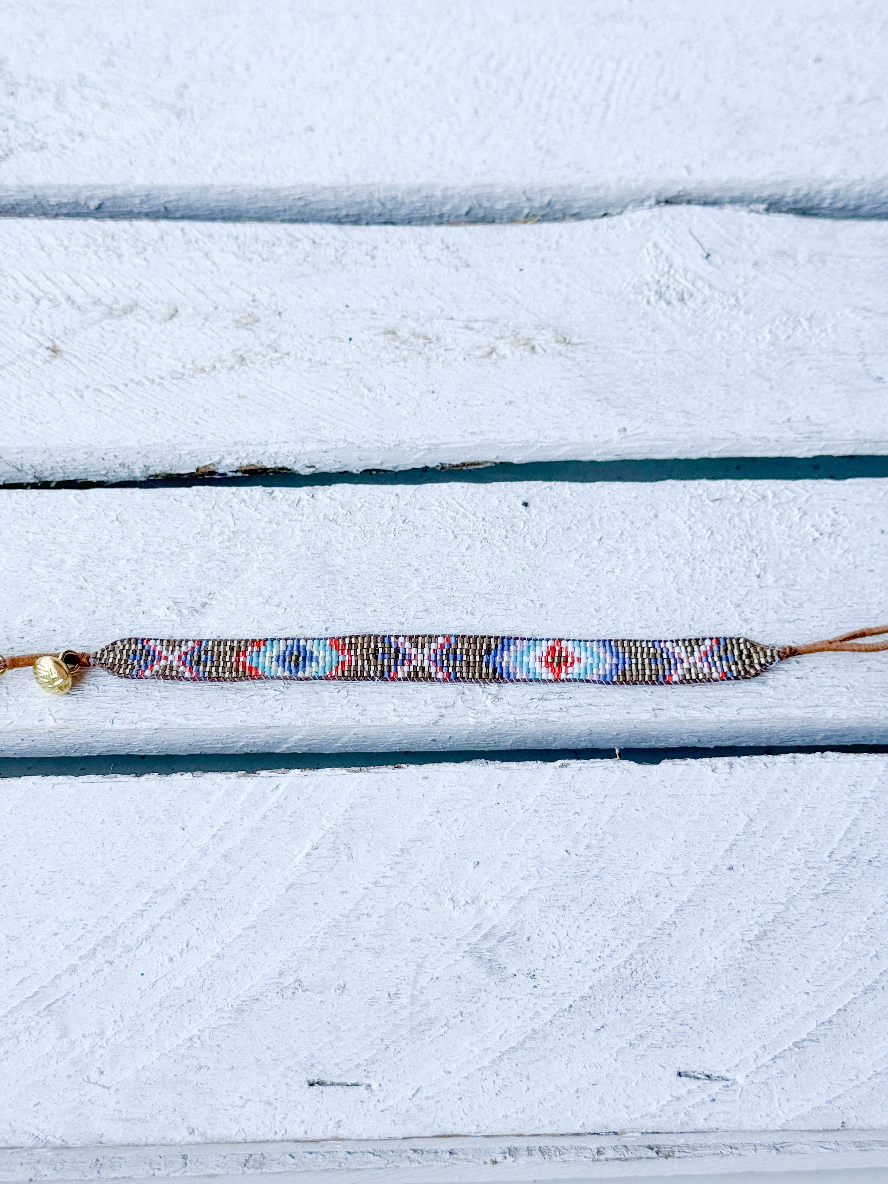 Pulsera rombos miyuki 1cm