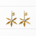 Pendientes flor barra