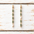 Pendientes contraste perla