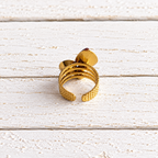 Anillo triple forma amatista