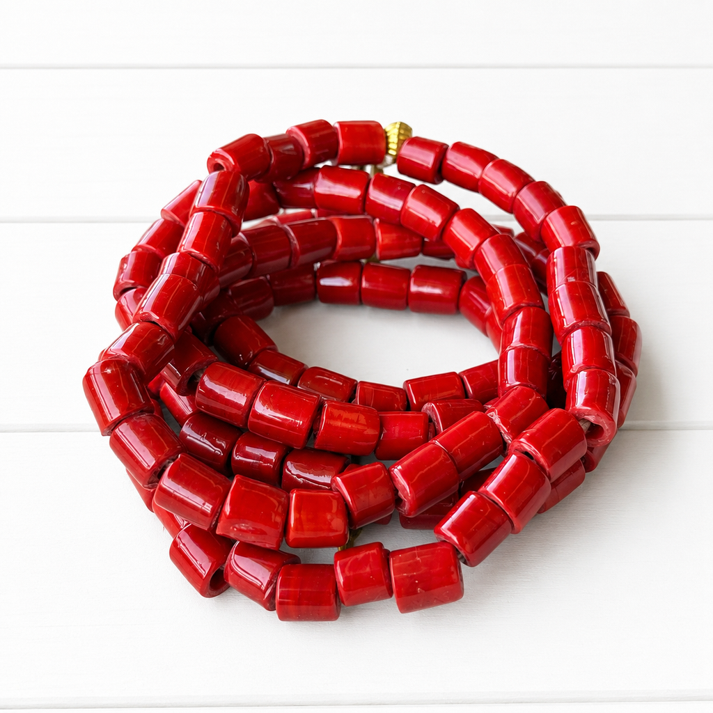 Collar summer rojo