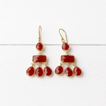 Pendientes gotas teja