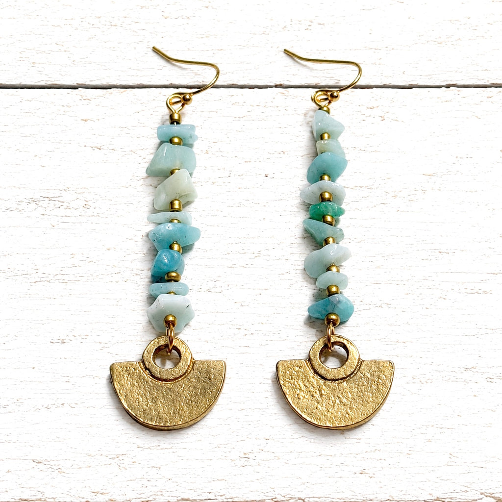 Pendientes tribal chip agua